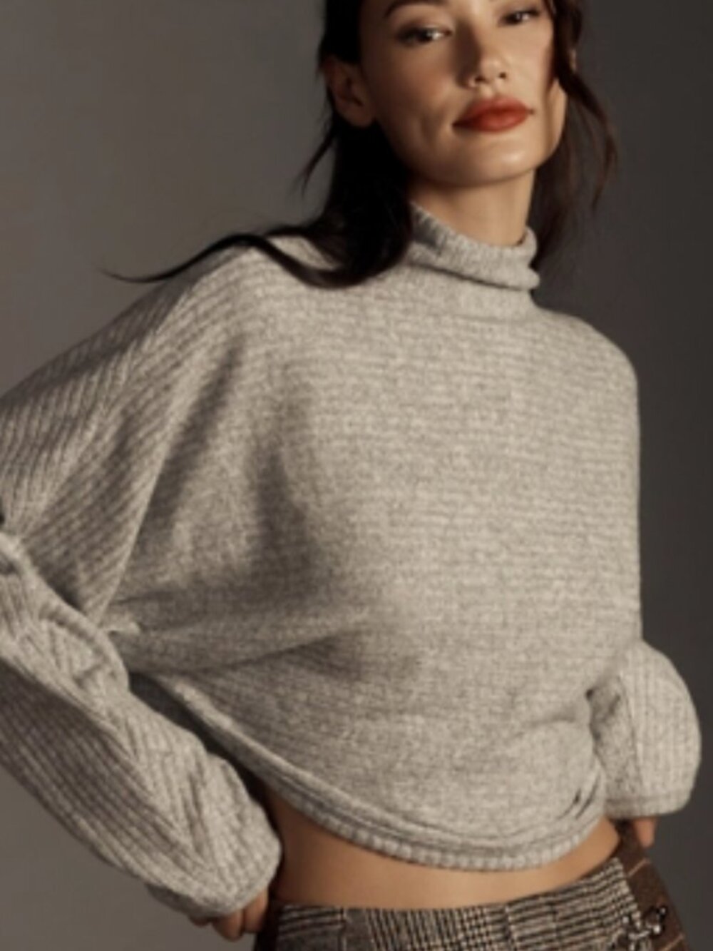 CLOSET CLEAN OUT! Pilcro Cozy Ribbed Turtleneck Batwing Pullover